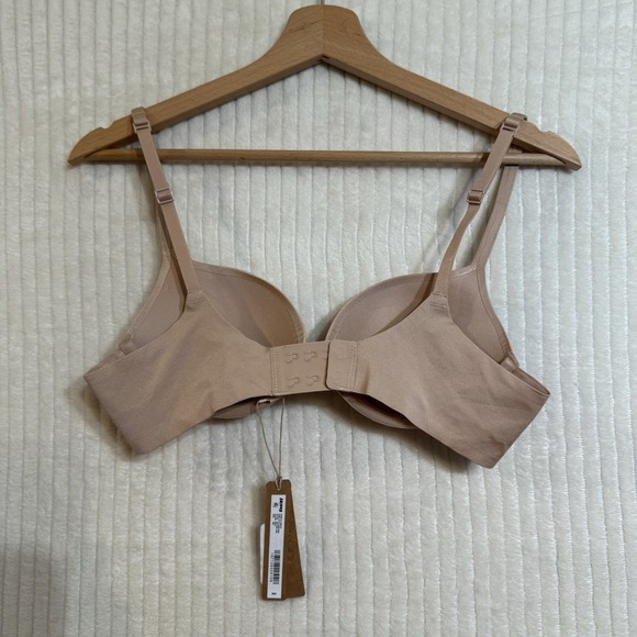 Skims Ultimate Push Up Plunge Bra In Mica Size 34B NWT $64 - Picture 9 of 9